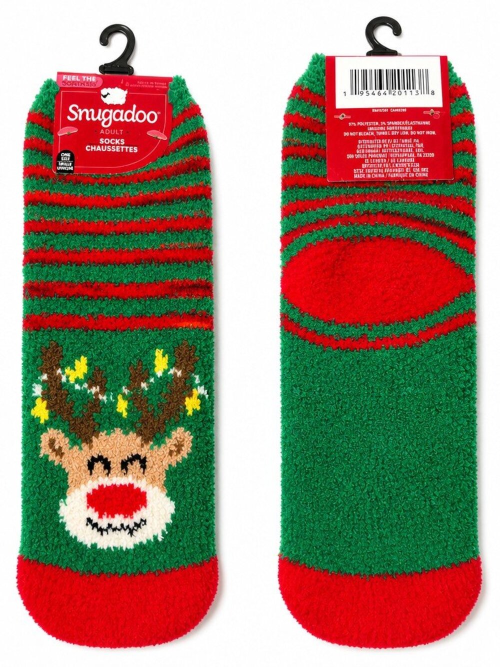 3/$12 💥🆕 Snugadoo Christmas Holiday Adult Socks Chaussettes | One Size | 7387